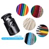 AQRINGO Plastic Cord Locks Single Hole Spring Toggle Stopper Cord