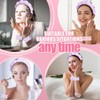 Hroevc 3 PCS Spa Headband and Wristband Set for Washing