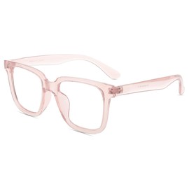 Firmoo Anti Blue Light Glasses for Women/Men, Anti UV400 Anti Reflective，Light Weight Blue Ray Filter Computer Eyewear, Pink TR90 Frame