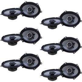 Crunch 250W Full Range 2 Way Coaxial Car Audio 5x7 by 6x8 Speaker (12 Pack)