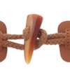 2 Pcs Faux Leather Sew-on Toggle Closures with Resin Horn