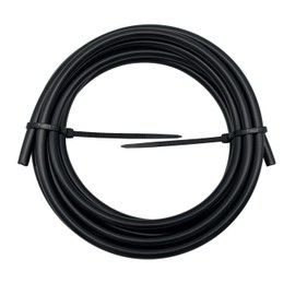 Flexible Black Metric 5/16" (7.94mm) OD Nylon Hose Fuel Line Pneumatic Tubing Tube for Air Brake/Fluid Transfer, 6mm ID Nylon Line, 25 feet