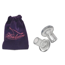 Heelettos Clear High Heel and Stiletto Shoes Protectors Perfect for Outdoor Events, 1 Pair with Free Carry Pouch