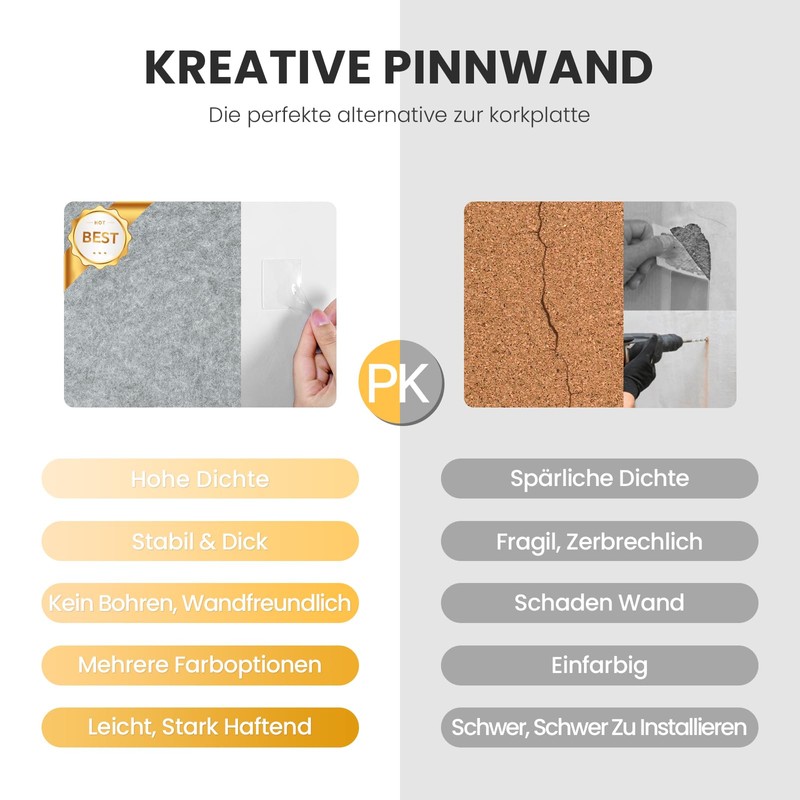 Large Felt Notice Board