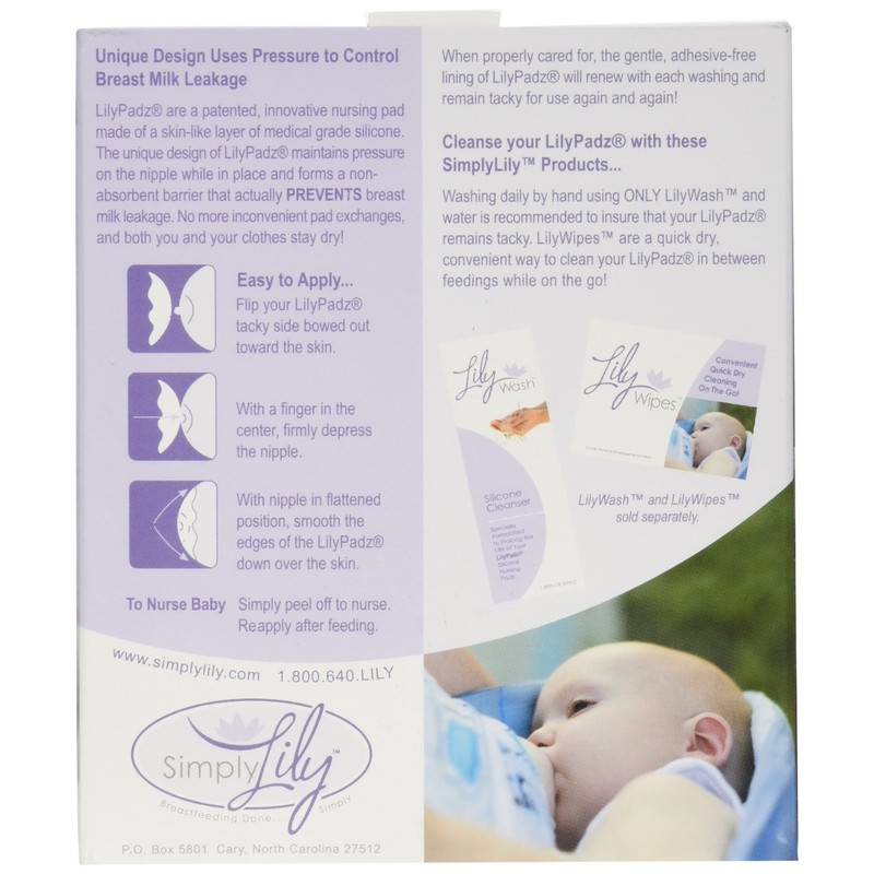 LilyPadz® Reusable Silicone Nursing Pads Double Pair Regular Size