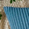 EMEMA Cushion Covers Corduroy Square Throw Pillow Covers Striped Soft
