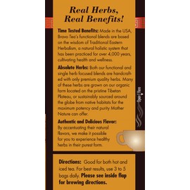 Bravo Tea Maitake Mushroom Herbal Tea, Caffeine Free 20 Tea Bags