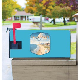 Ocean City Maryland Design B Souvenir Magnetic Mailbox Cover