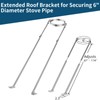 2025 Update 6" Extended Roof Bracket Kit, Adjustable Extended Roof
