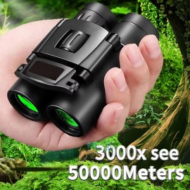 Binoculares Potentes HD 30x60 de día/noche Telescopio Plegable de Largo Alcance