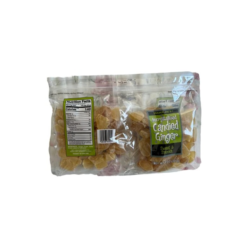 Trader Joe's Uncrystallized Candied Ginger Sweet & Smooth, 8 oz