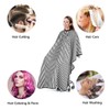 URAQT Hairdressing Cape, Fashion Stripes Hairdressing Gown Barbers Cape, Full-Length