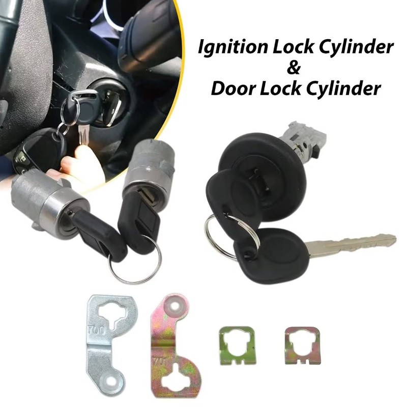 707835, 924-725 Ignition Switch Lock Cylinder with Pair Front Door