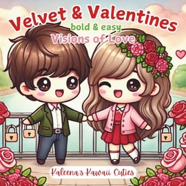 Velvet and Valentines: Visions of Love • Bold and Easy • Cozy Girl Coloring Book