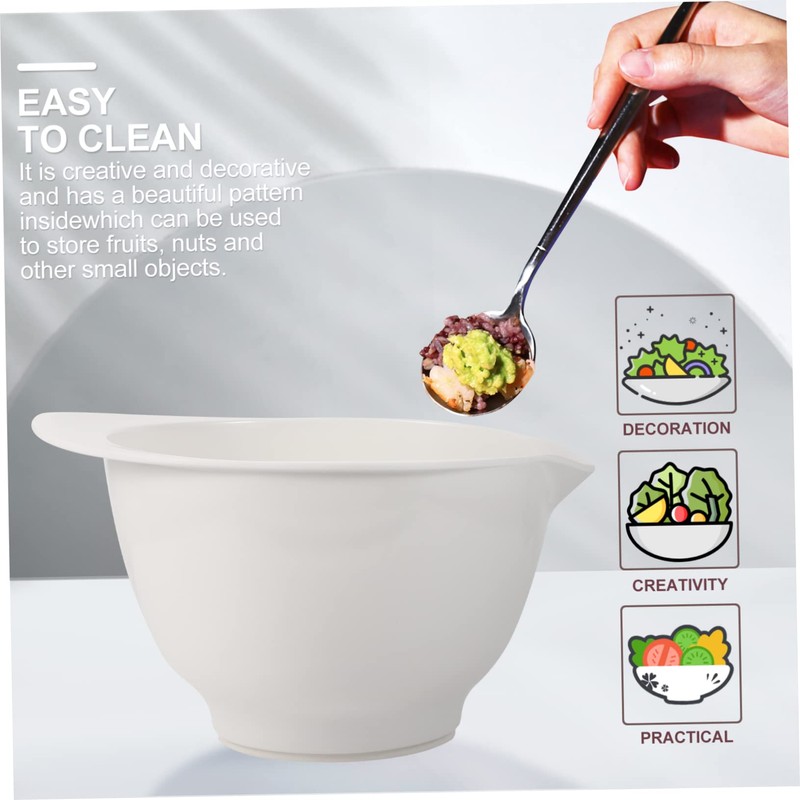 LABRIMP 1pc Multifunctional Mixing Bowl Versatile Baking Salad Bowl Smooth
