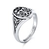 Celtic Antique Style Tree of Life Band Sterling Silver Ring