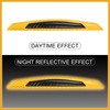 Partuto 4pcs 3D Reflective Stripe Stickers High Intensity Yellow Replacement