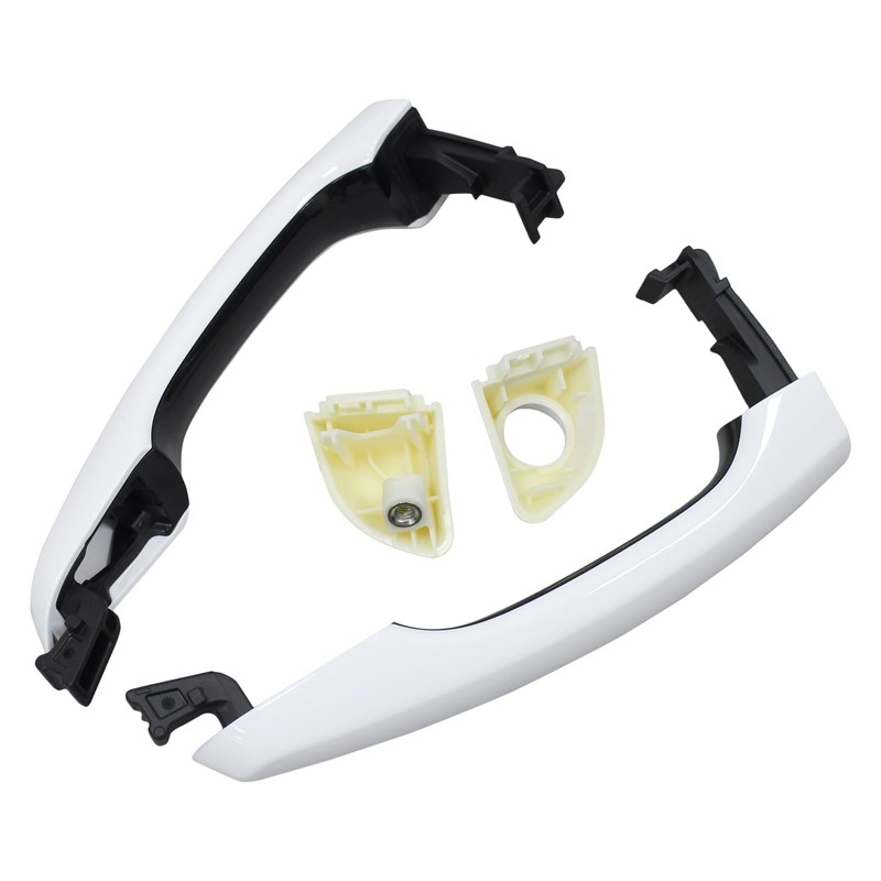 ApplianPar Front Driver and Passenger Side Exterior Door Handle White