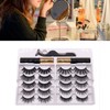 10 Pairs Magnetic False Eyelashes Waterproof Reusable Magnetic False Lashes