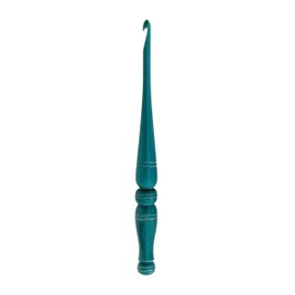 Ommi Ergonomic Handle Crochet Hooks | Handcrafted 7’’ Crochet Hook | Knitting Needle, Craft Yarn Weave | Best Gift! (Turquoise, 6 mm)