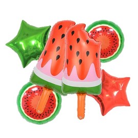 Watermelon Balloons Watermelon Popsicles Balloons Spring Summer Fruit Watermelon Birthday Party Decorations Supplies Summer Vacation Beach Pool Party Decorations Baby Shower