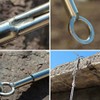 1pc Grappling Hook 3 Claw Climbing Hook Stainless Steel Grapnel