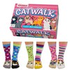 United Oddsocks- Catwalk - Box of 6 Colourful Mix &