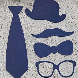 Clothing Accessories Die Cuts for Card Making Glasses Tie Metal Cutting Dies for Paper Scrapbooking Hat Bowknot DIY Embossing Decor Crafts