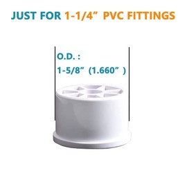 letsFix PVC Wheel Fitting with Caster, Caster Pipe Cap to Makes Structures Mobile, Furniture Grade for PVC DIY Projects, 1-1/4" Size, [Pack of 4]