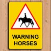 Warning Horses Safety Sign Aluminium Rustproof Livery Yard Riding school.