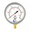 CARBO INSTRUMENTS 2-1/2" Capsule Gauge 0-8oz/0-15in H2O Range 1/4" NPT