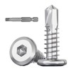 Wavanta 40 Pcs M6.3 x 25mm Self Tapping Screws, 410