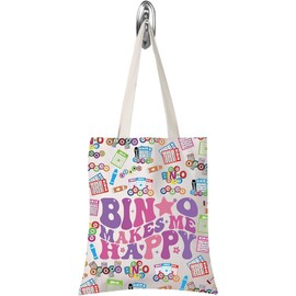 TSOTMO Funny Player Gift Makes Me Happy Tote Bag Game Lover Gift Game Gamble Gift