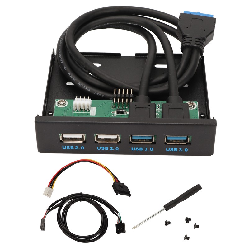 3.5 Inch Front Panel USB3.0 Hub High Speed 4 Port