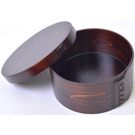 Kiso Kogei Wiping Lacquer Bending Ring Ohitsu (3 Pairs)