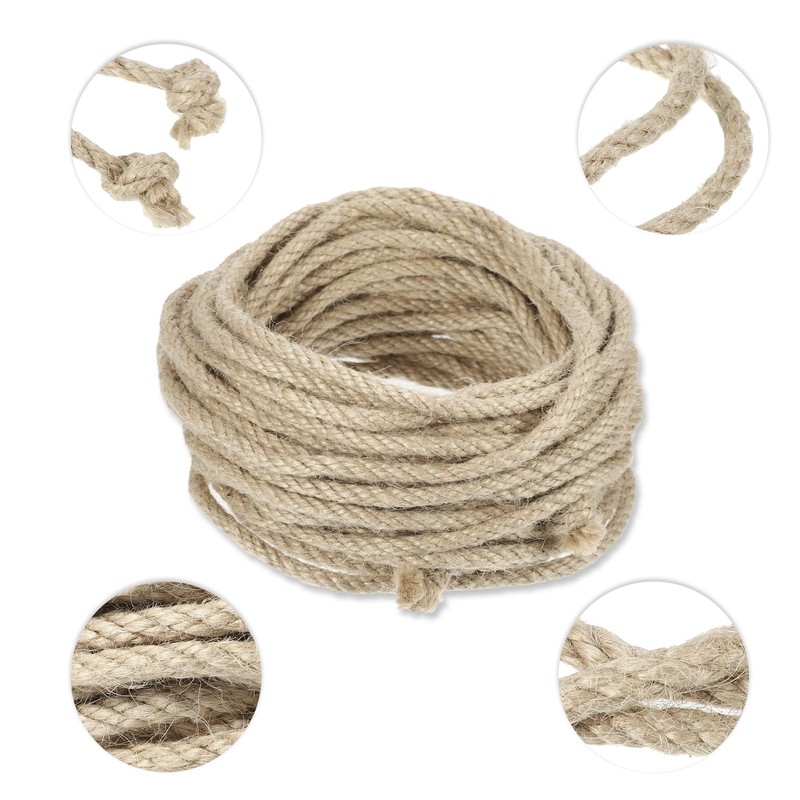 VOCOSTE Natural Sisal Rope for Scratching Post, 6 mm Diameter,