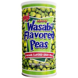 Hapi Hot Wasabi Peas, 9.9 Ounce Tins (Pack of 4)