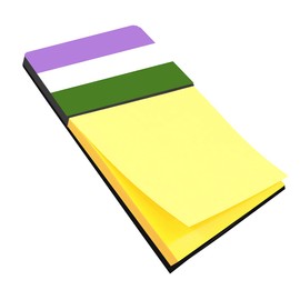 Caroline's Treasures Genderqueer Pride Sticky Note Holder