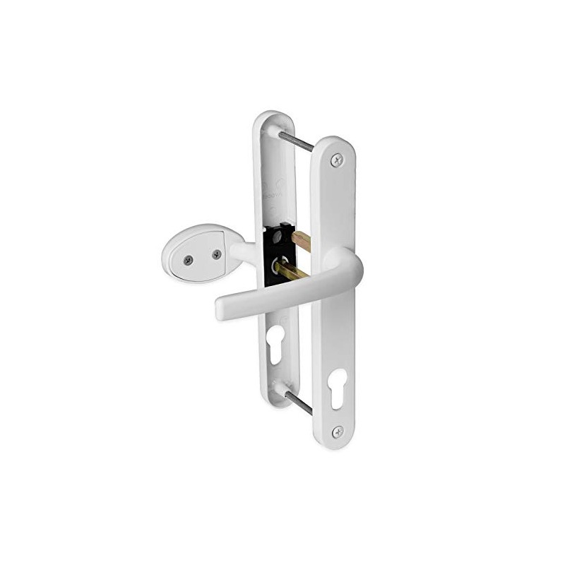 uPVC Door Handle 92mm 62mm Offset Lever Pad 215mm Fixings