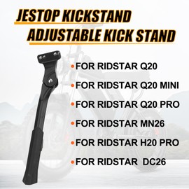 JESTOP Upgraded Kickstand For Ridstar Q20/Q20 Pro/H20pro/H26pro, Adjustable Kick Stand, High Toughness Thickened Aluminium Alloy E-Bike Side Support Stand, For 20-22 Inch E-Bicycles,For OUXI V8