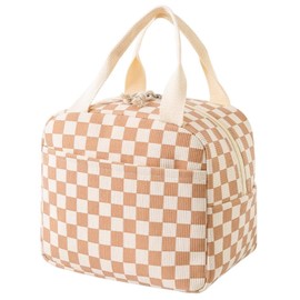 Senteria Lunch Bag, Cute Insulated Bag, Large Capacity, Floral Pattern, Cold Insulation, Lightweight, Women's, Kids, Large, Stylish, Handbag, Lunch Bag, Girls, Drinks, Work, School, Picnic,