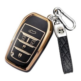 ZANEKO Noah 90 Series Key Case, New Voxy 90 Series Noah Voxy Key Cover, Alphard Key Holder, black (2)