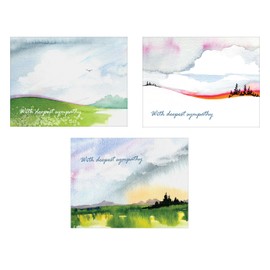 Sympathy Cards - With Deepest Sympathy - Boxed Set of Bulk Assorted Blank Condolence Cards and Envelopes