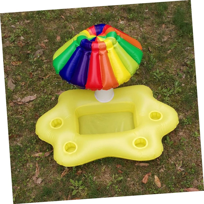 SAFIGLE 1pc Inflatable Floating Drink Holder Pool Cooler for Drinks