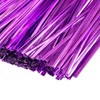 sourcing map 3 Inches Metallic Twist Ties for Bags Purple