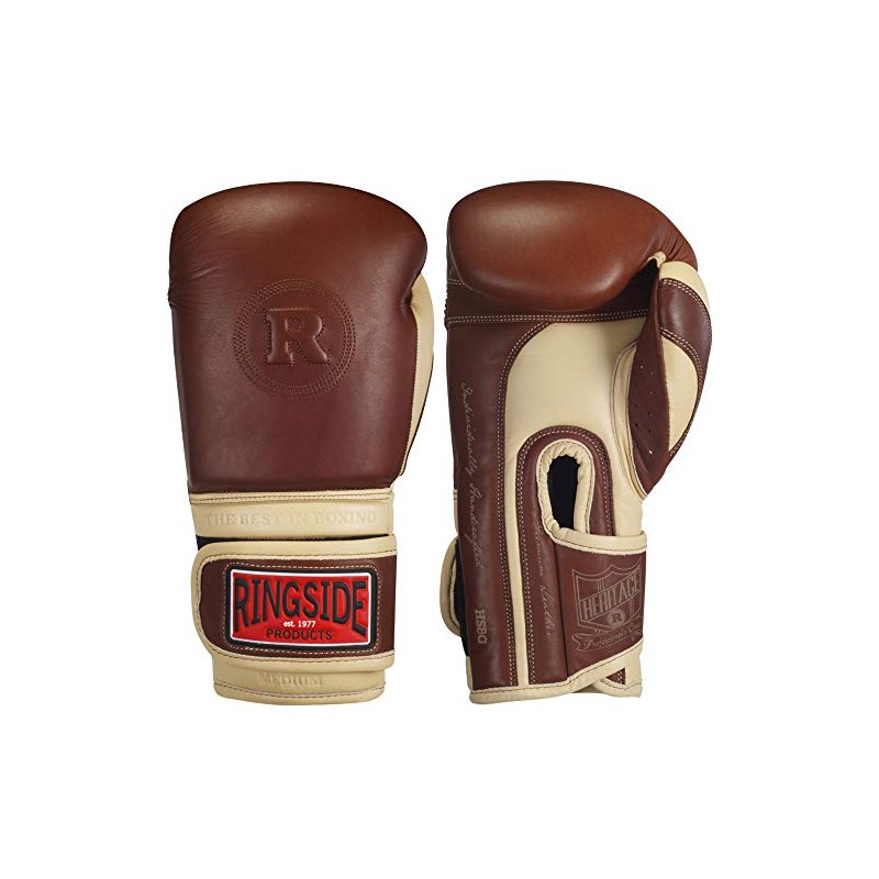 Ringside Heritage Genuine Leather Super Bag Boxing Training Sparring Gloves,