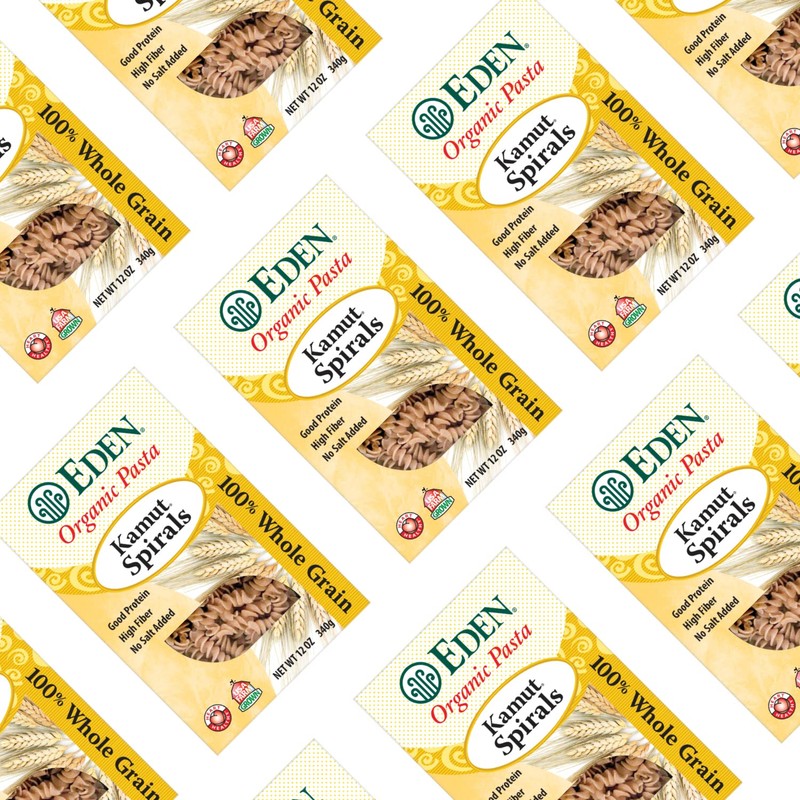 Eden Organic Kamut Spirals, Fusilli, 100% Whole Grain, 12-Ounce (2)