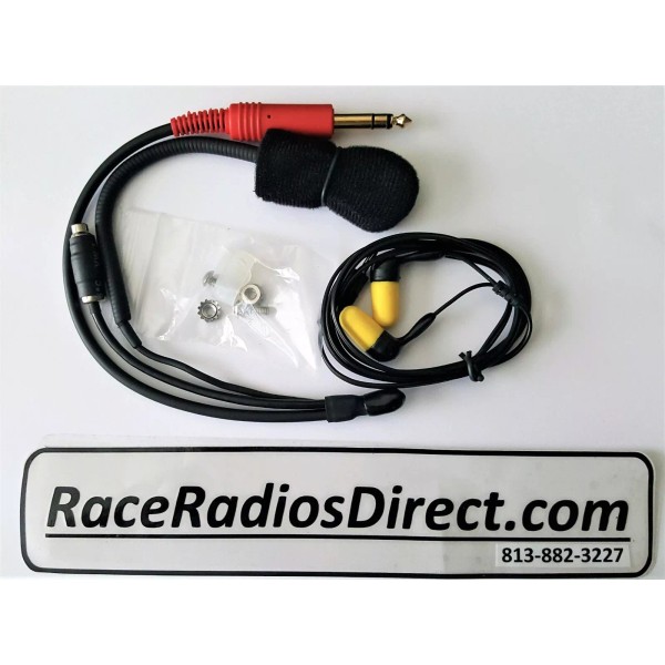 RaceRadiosDirect.com NASCAR Radio Helmet Harness w/buds NASCAR Racing Radios Electronics