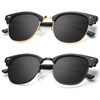 KALIYADI Polarized Sunglasses for Men and Women Semi-Rimless Frame Driving