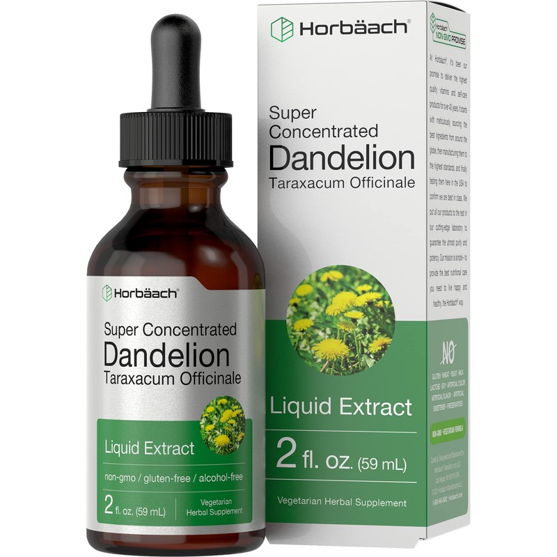 Horbäach Dandelion Root Extract Supplement | 2 fl oz |